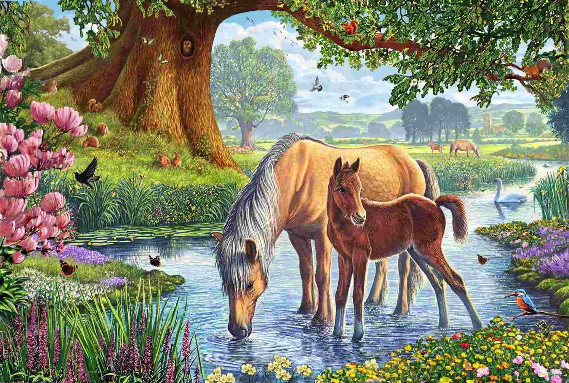 Schmidt - Puzzle Horses in the river - 150 dielov