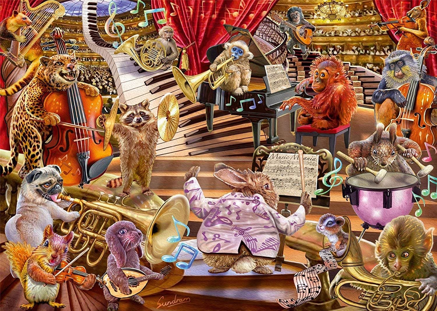 SCHMIDT Puzzle Hudební mánie 1000 dílků
