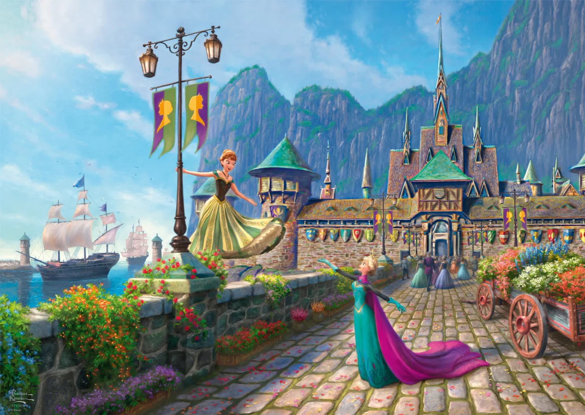 Schmidt - Puzzle Kinkade: Disney: Frozen - 1000 dielov