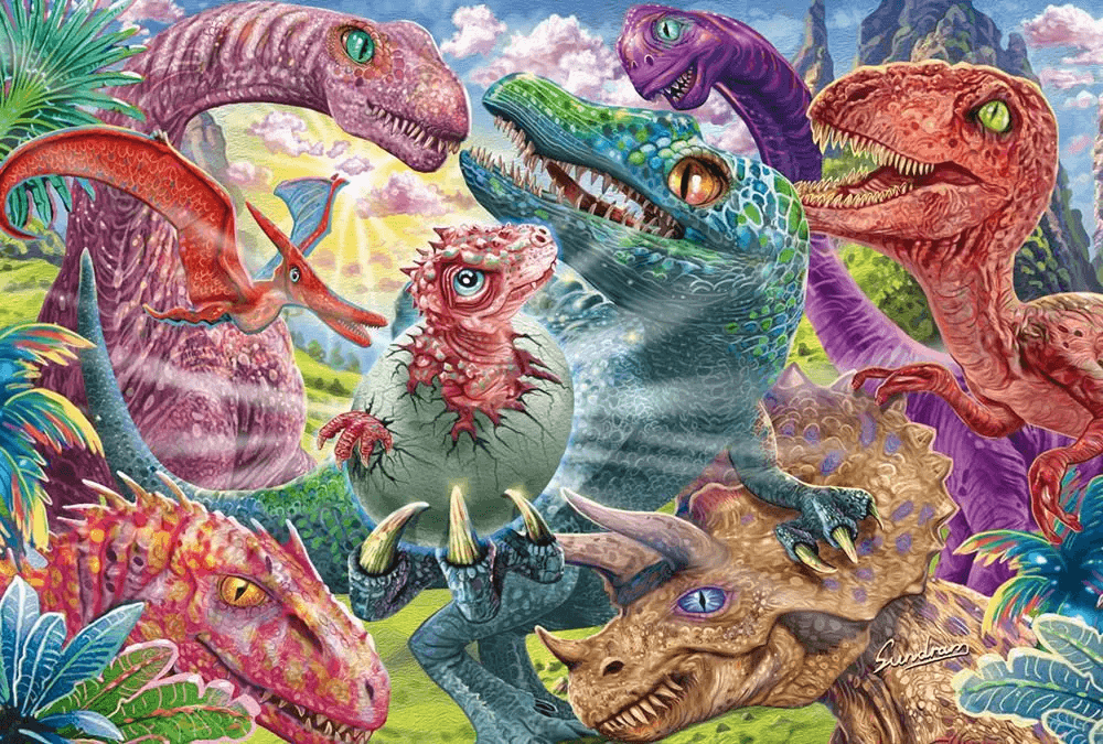 SCHMIDT Puzzle Malý dinosaurus 100 dílků