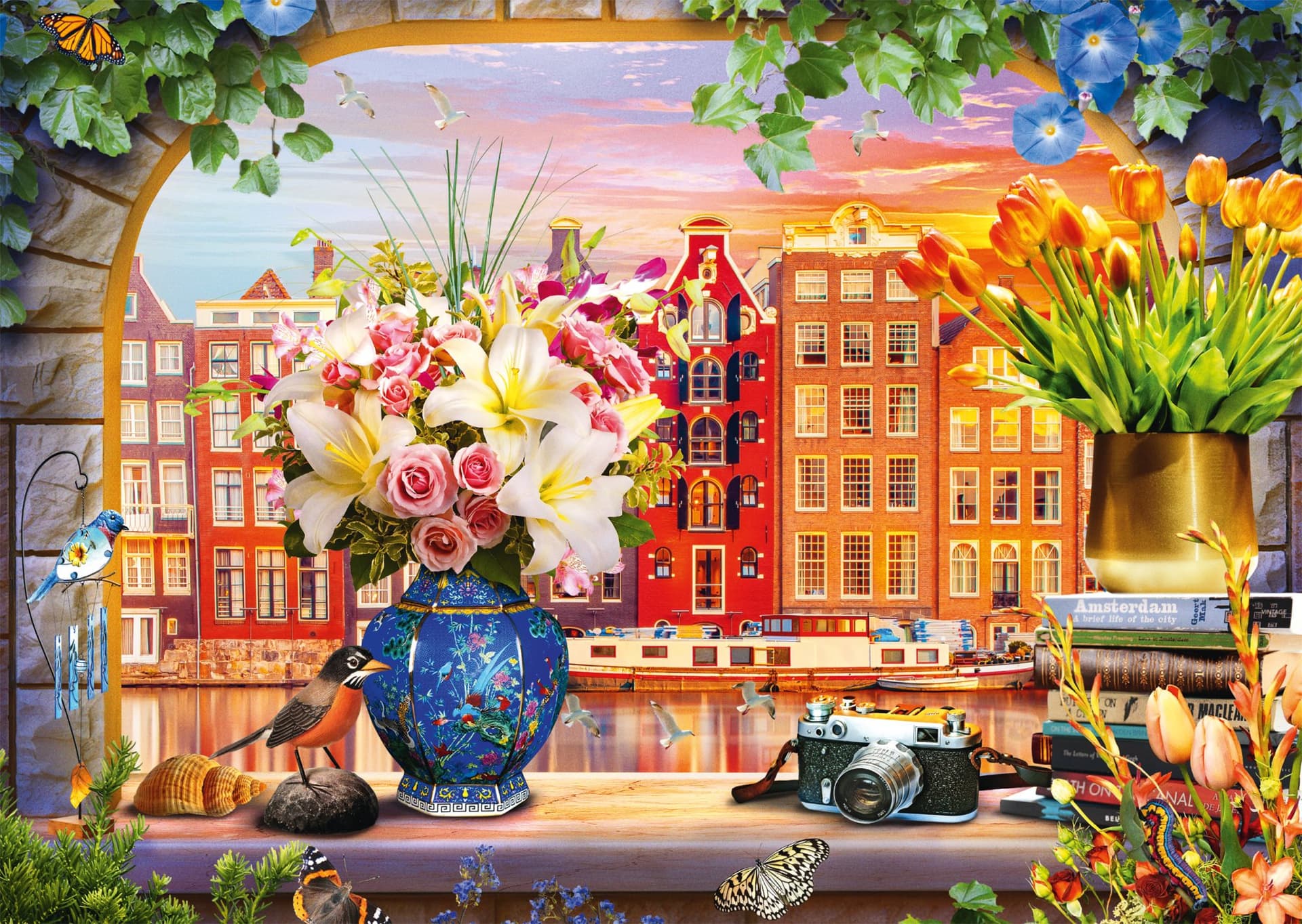 SCHMIDT Puzzle Návštěva Amsterdamu 1000 dílků