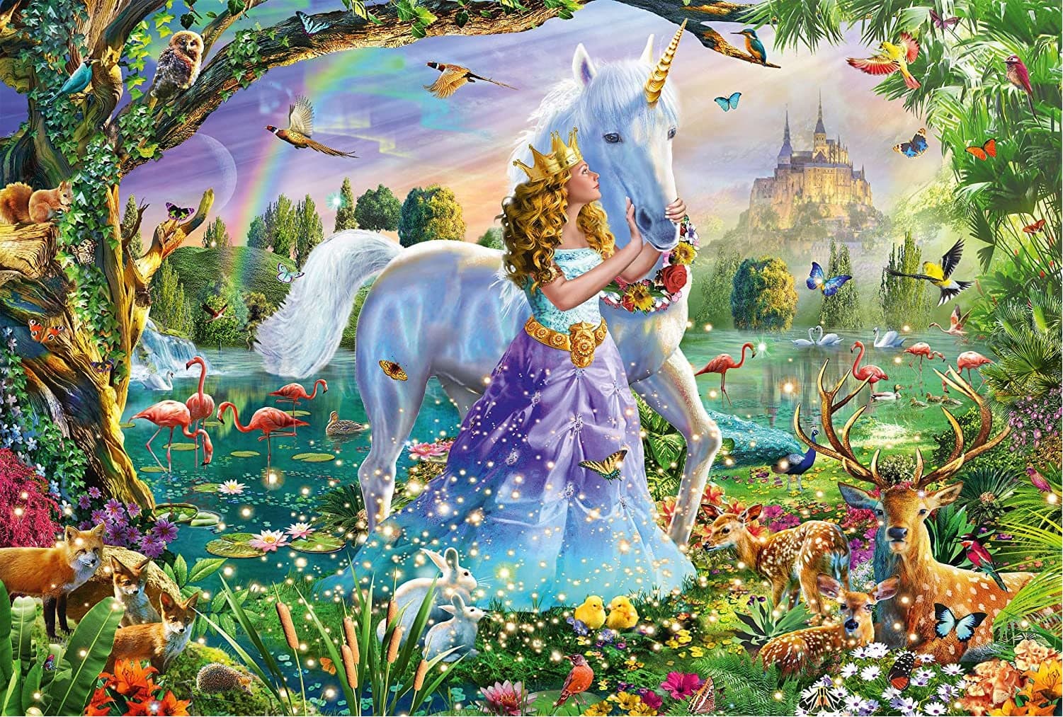 SCHMIDT Puzzle Princezna s jednorožcem 150 dílků