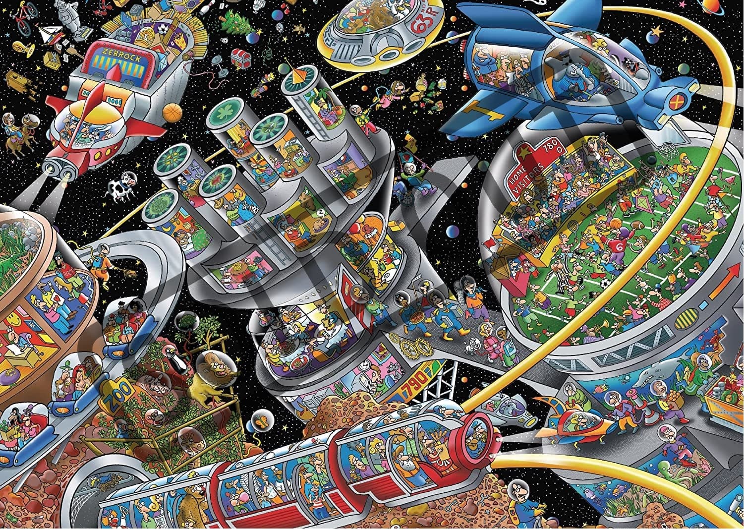 SCHMIDT Puzzle Vesmírná kolonie 1000 dílků