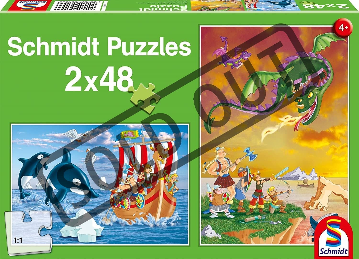SCHMIDT Puzzle Vikingové 2x48 dílků