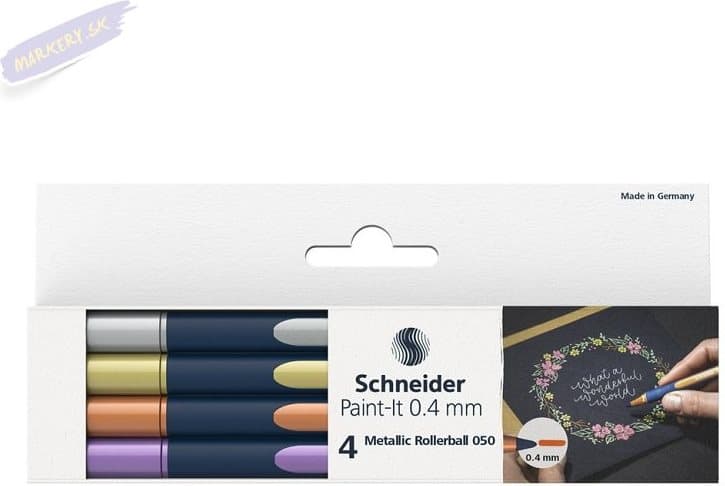 SCHNEIDER Sada rollerů Paint-it 050 Metallic 4ks