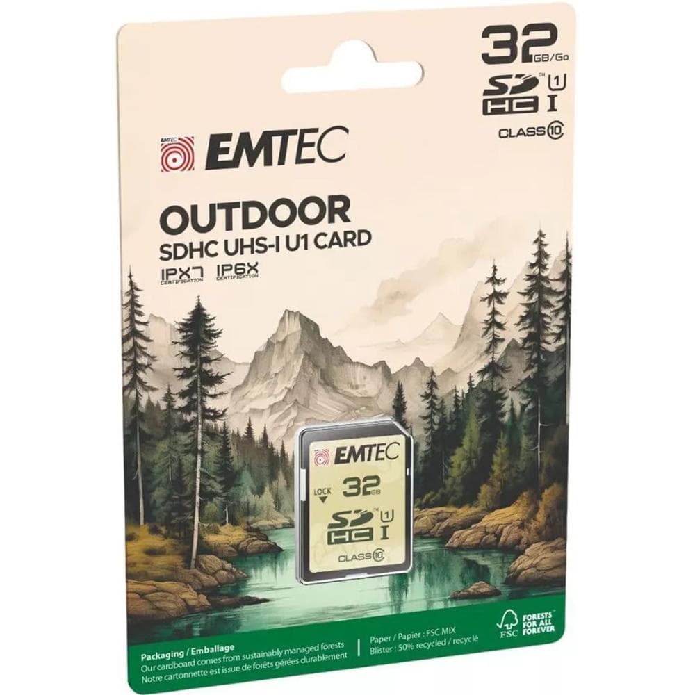 SDHC 32GB UHS1 U1 V10 OUTDOOR EMTEC