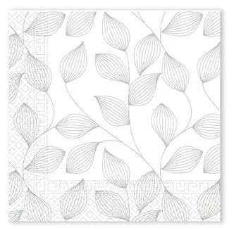 Servítky zelené listy 33x33cm 20ks