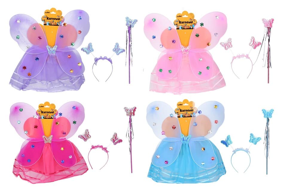 Set karneval víla rôzne farby - svetlo ružová