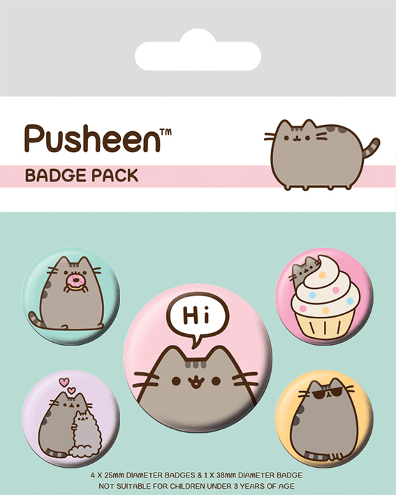 Set odznaků Pusheen