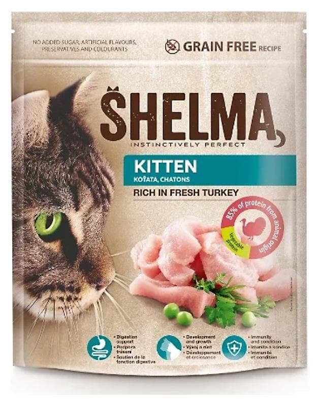 Shelma Granule pre mačky 750g morka - Junior
