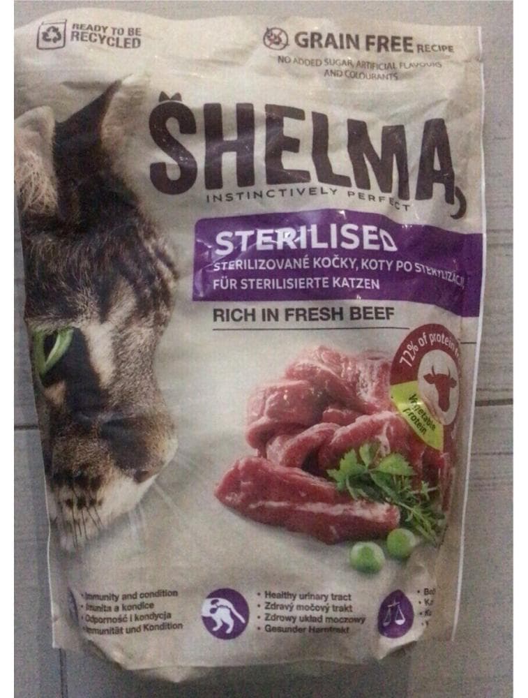 Shelma Granule pre mačky hovädzie 1,4kg