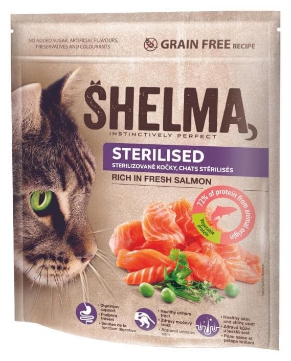 Shelma Granule pre mačky losos 750g
