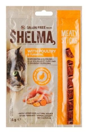 Shelma Snack pre mačky hydinové 15g
