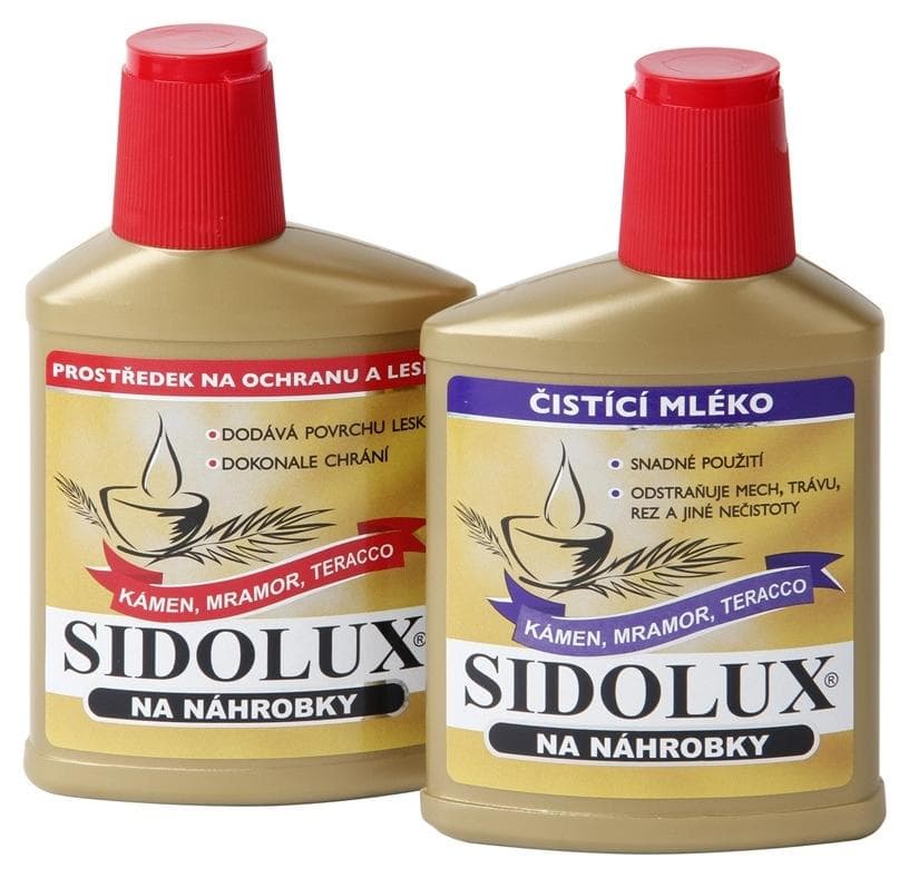 Sidolux DUO čistič+lesk na mramor 330g+250ml