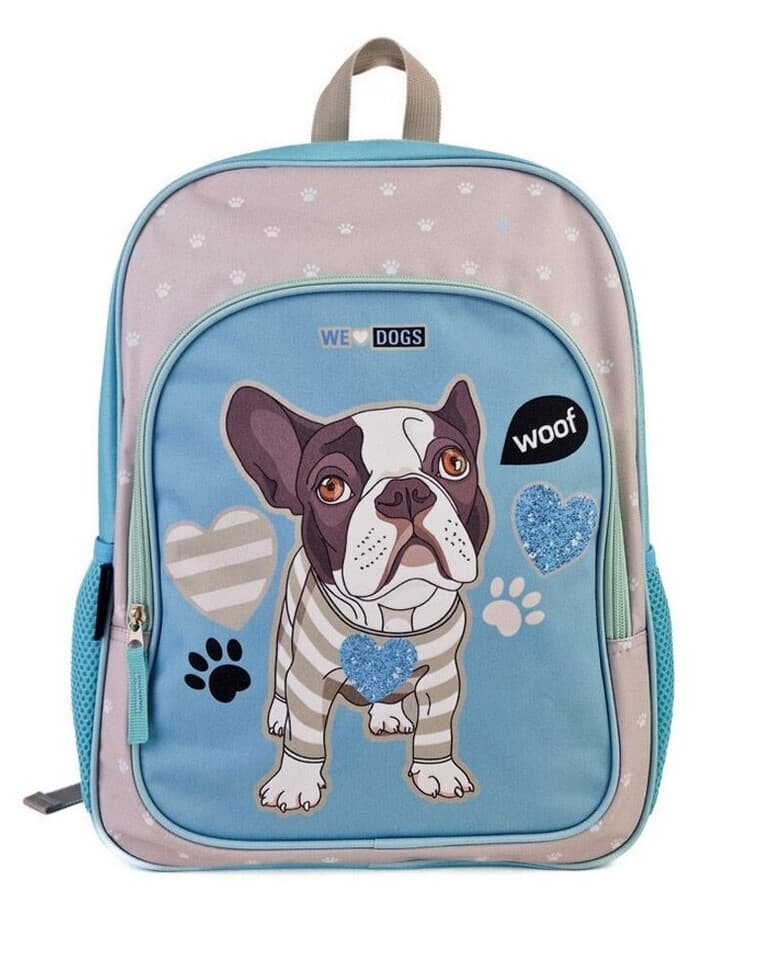Školský batoh na chrbát Dogs modrý