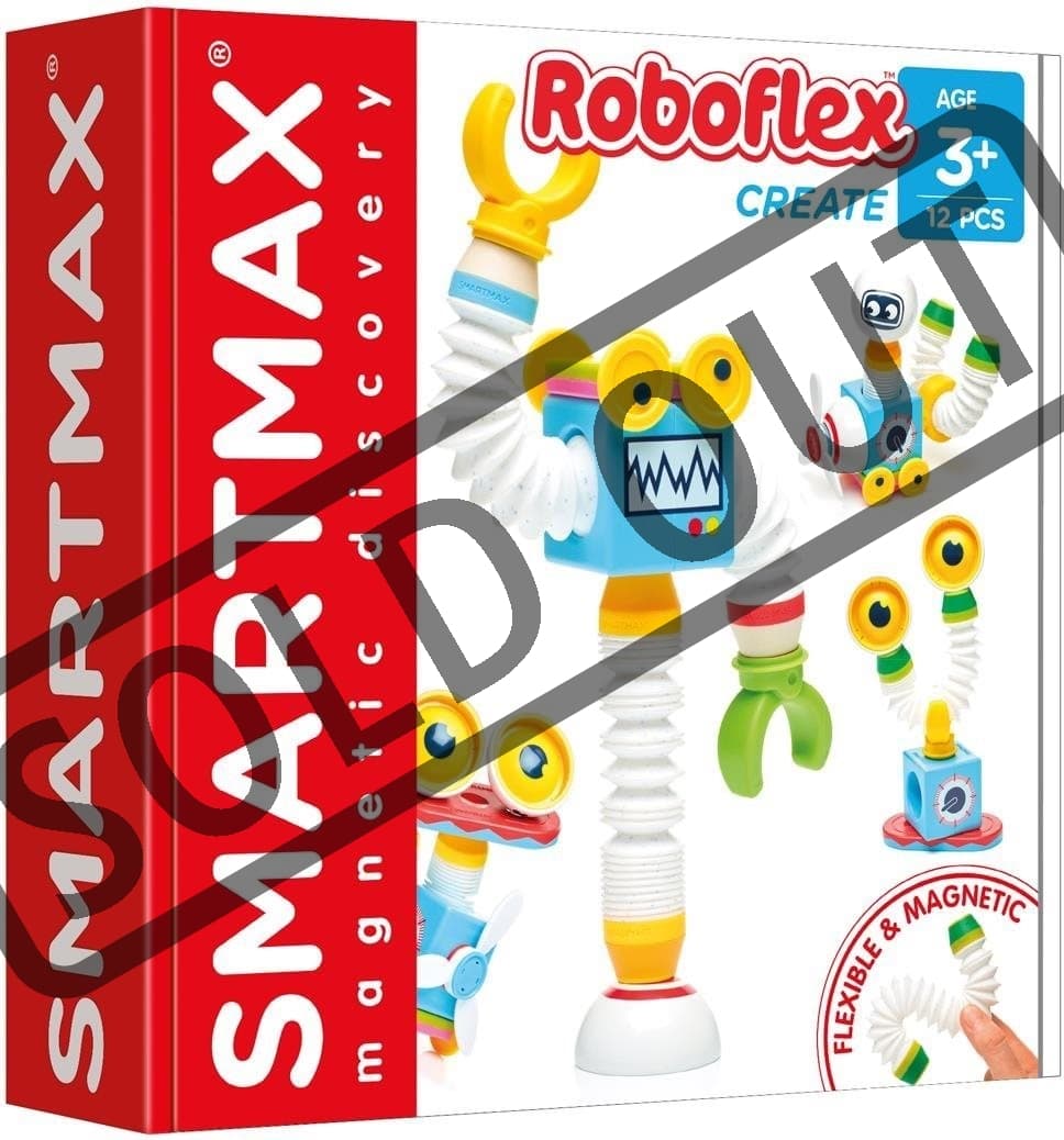 SMARTMAX Magnetická stavebnice Roboti 12 dílků