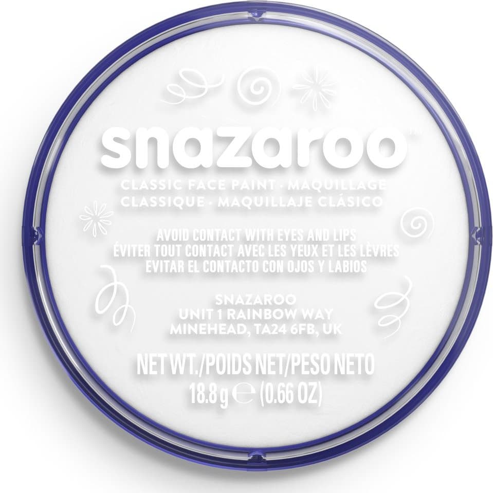 SNAZAROO Barva na obličej Bílá (White) 18ml