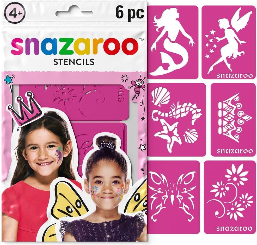 SNAZAROO Šablony na obličejové barvy Fantasy 6ks
