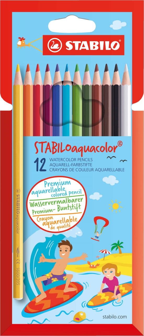 STABILO Sada pastelek Aquacolor 12ks
