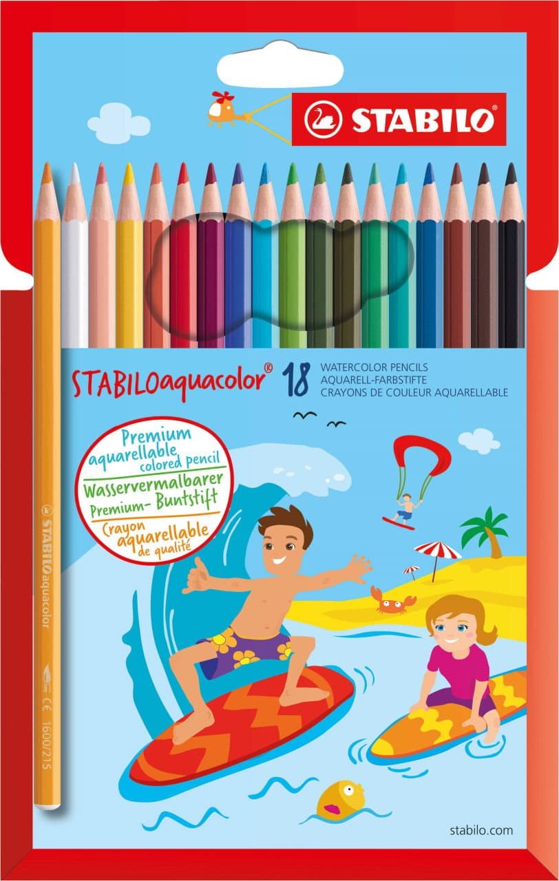 STABILO Sada pastelek Aquacolor 18ks