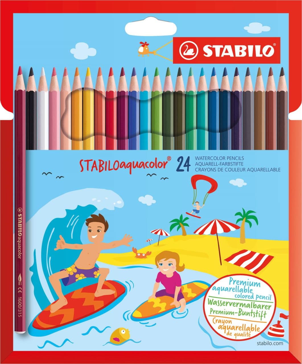 STABILO Sada pastelek Aquacolor 24ks