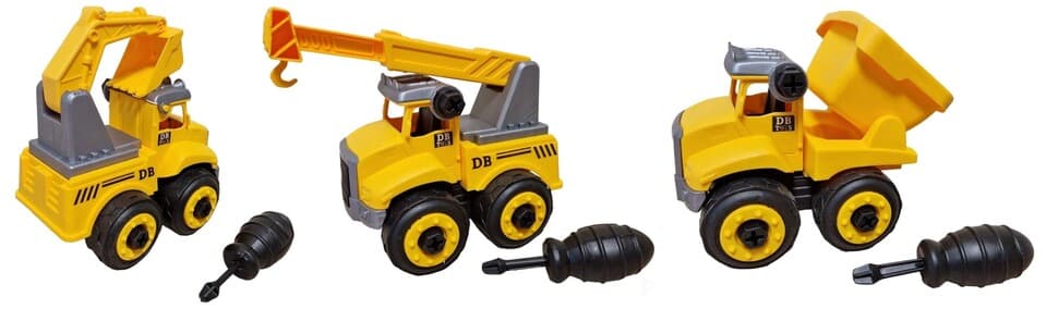 Stavebné autá skrutkovacie 14,5cm - náhodný