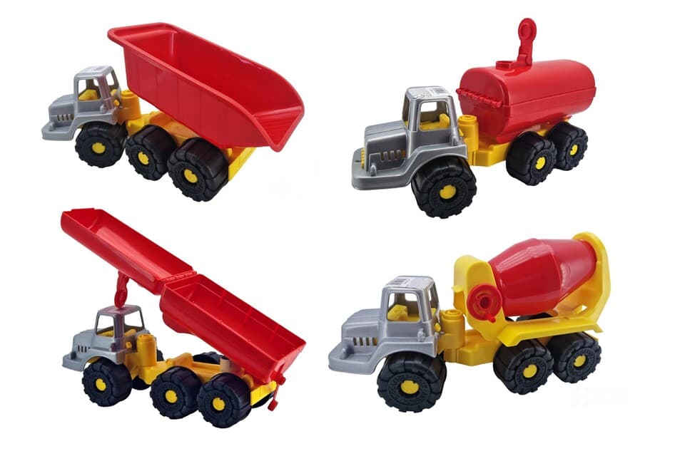 Stavebné nákladné auto 36cm 3 druhy - miešačka