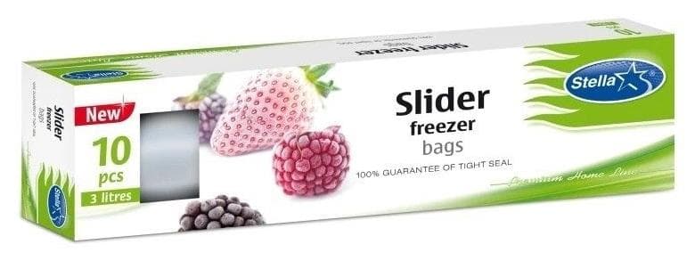 Stella Sáčky na mrazené potraviny so zipsom 3L/10ks
