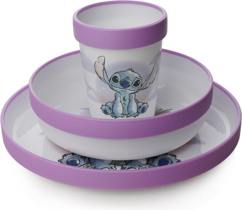 STOR Dětská jídelní sada 3v1 Lilo a Stitch