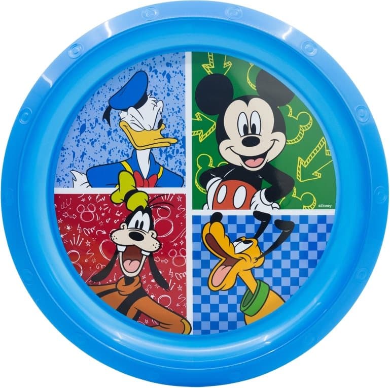 STOR Dětsky jídelní talíř Mickey Mouse