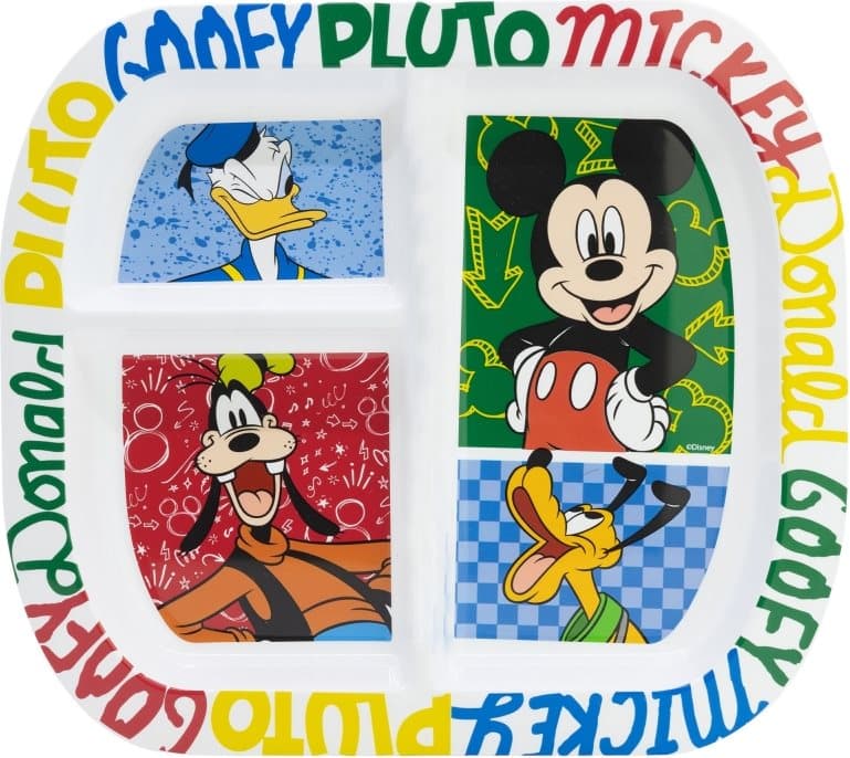 STOR Dětský obdélníkový talíř Mickey Mouse