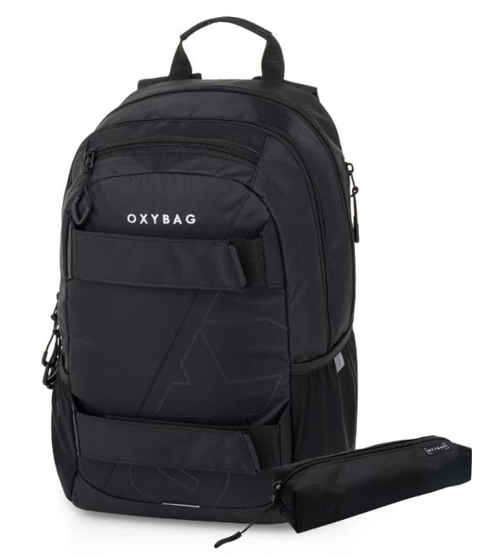 Študentský batoh + etue OXY Sport Black