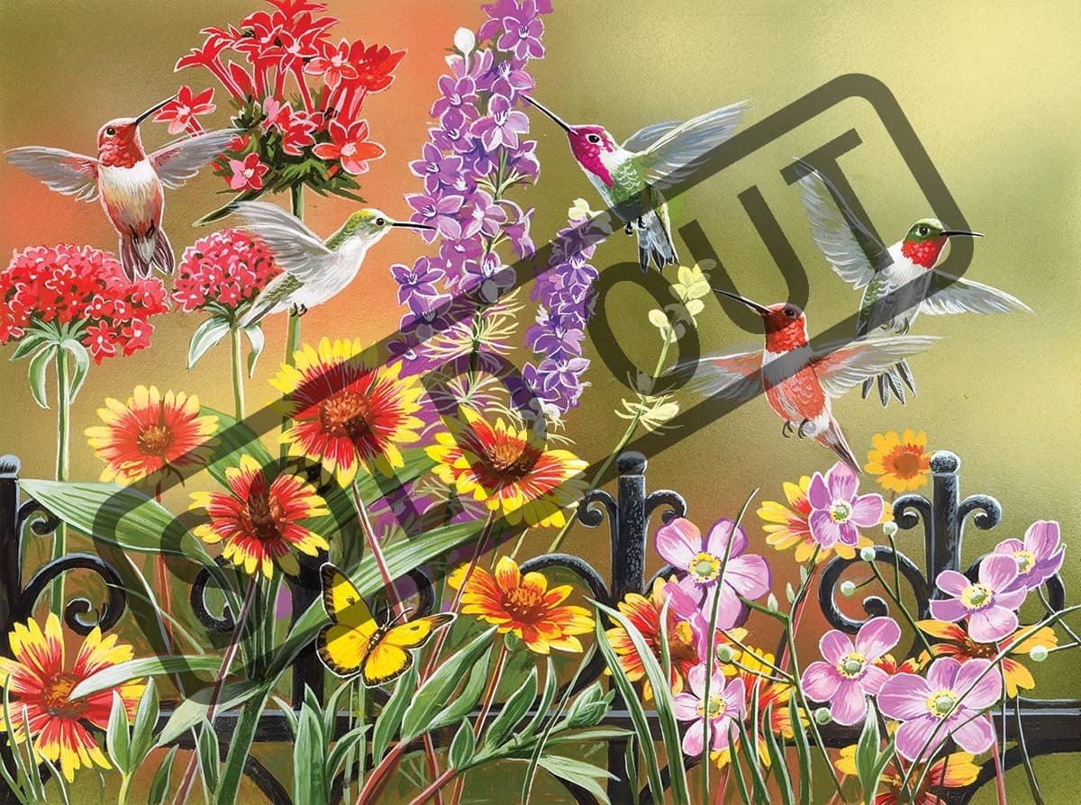SUNSOUT Puzzle Kolibříci u brány XXL 500 dílků