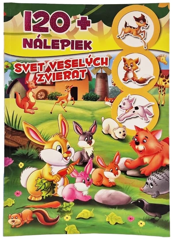 Svet veselých zvierat 120+nálepiek