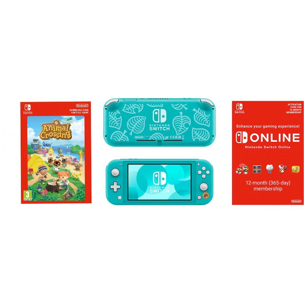 Switch Lite Turq.+ACNH bundle+NSO 12M NT
