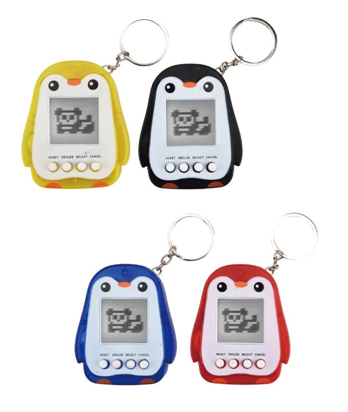 Tamagotchi v tvare tučniaka 7,5cm - náhodná
