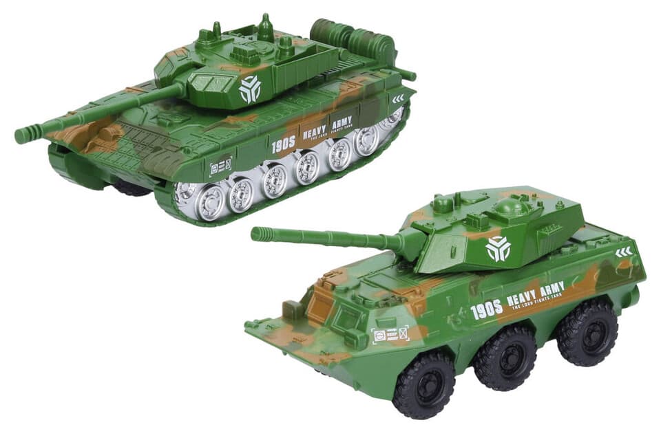 Tank kovový 16cm - kolesový podvozok