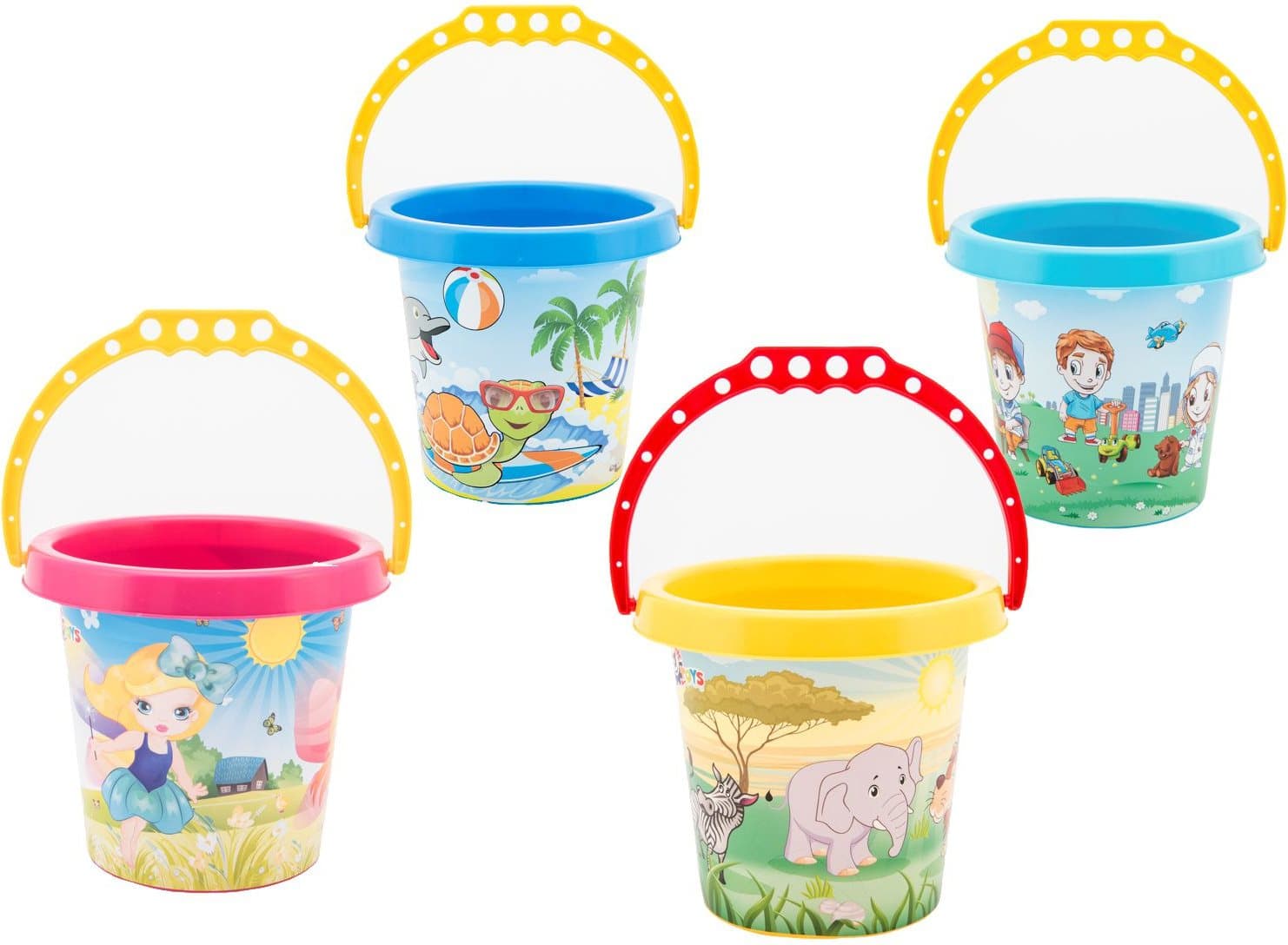 TECHNOK Kyblík se zvířátky 14cm 1ks (mix)