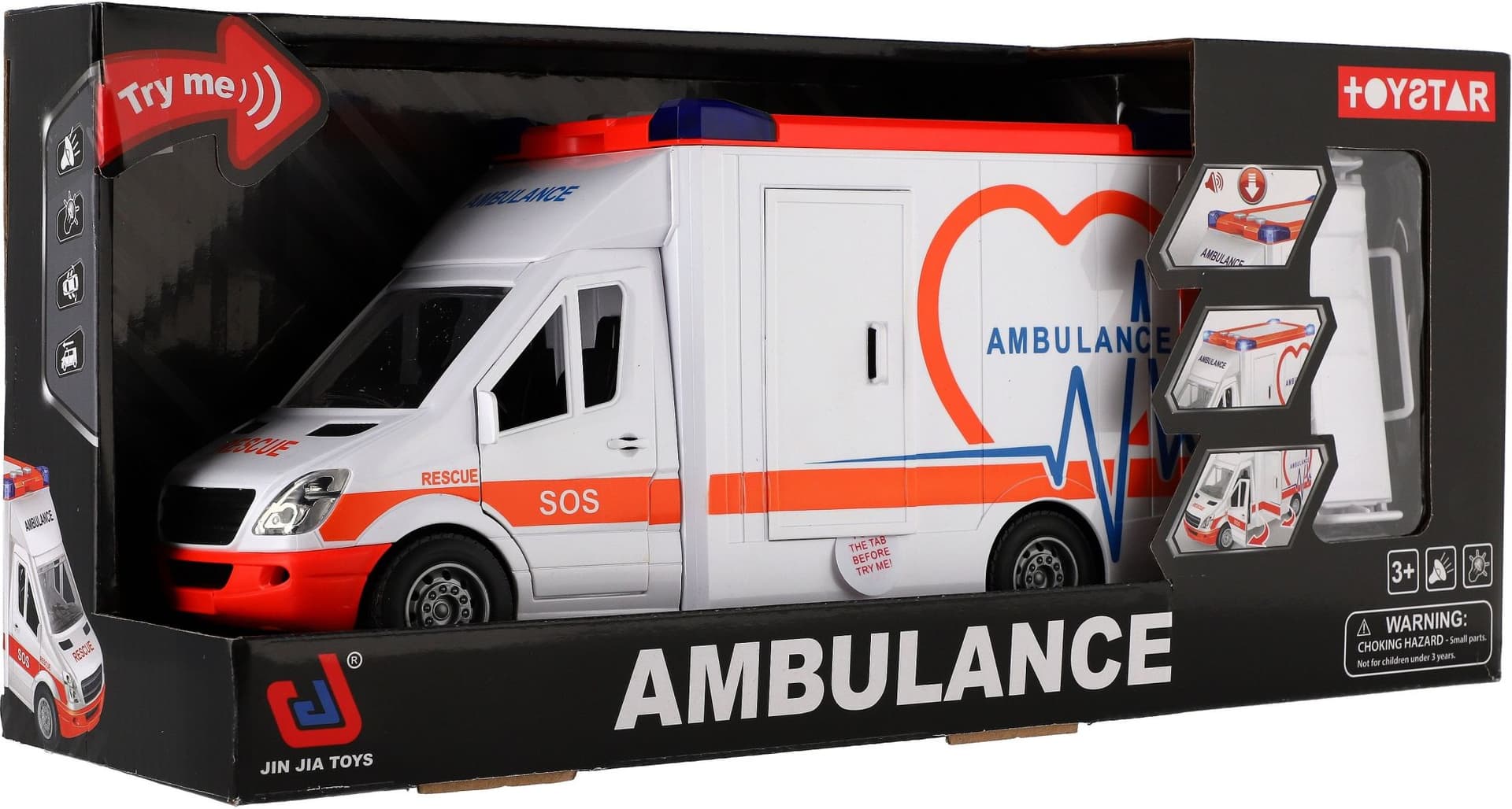 TEDDIES Auto ambulance 28cm na zpětné natažení