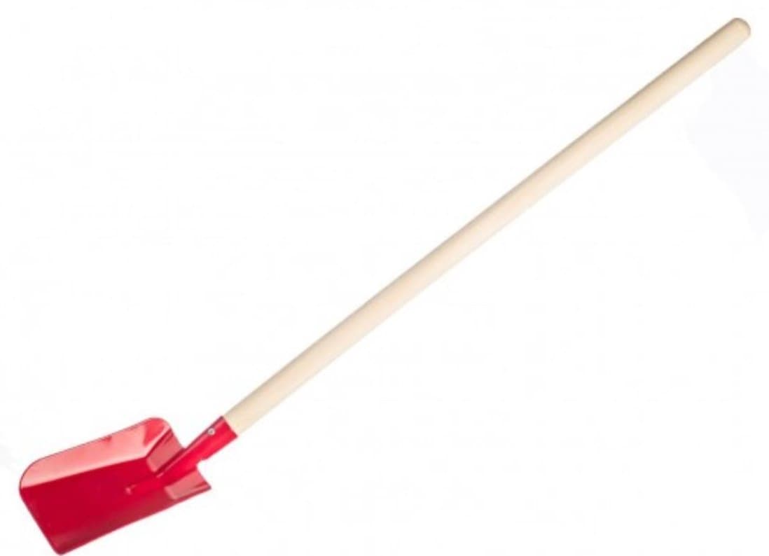 TEDDIES Červená lopata s násadou 80cm