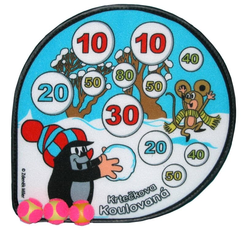 Terč Krtko na suchý zips 30cm