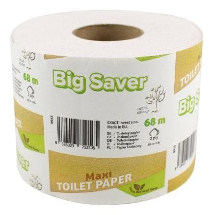 Toaletný papier Big saver Maxi 68m 2vrstv. (1ks)