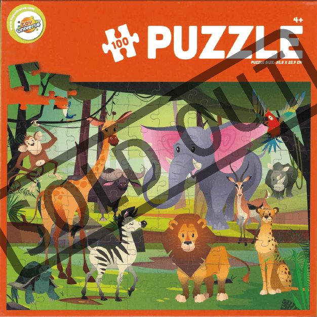 toy universe Puzzle Safari 100 dílků