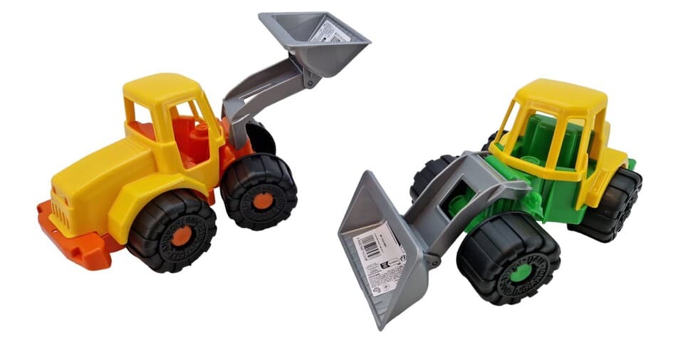 Traktor s nakladačom 27cm - zelená