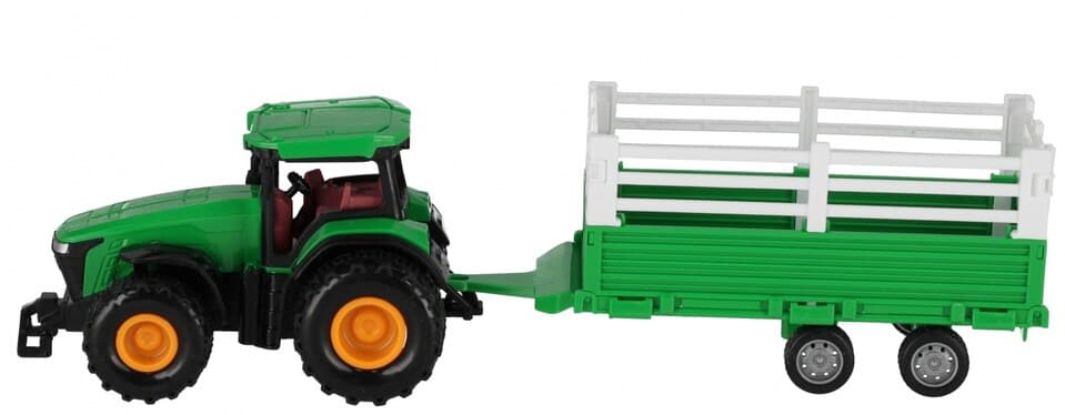 Traktor s vlečkou 31cm - červená