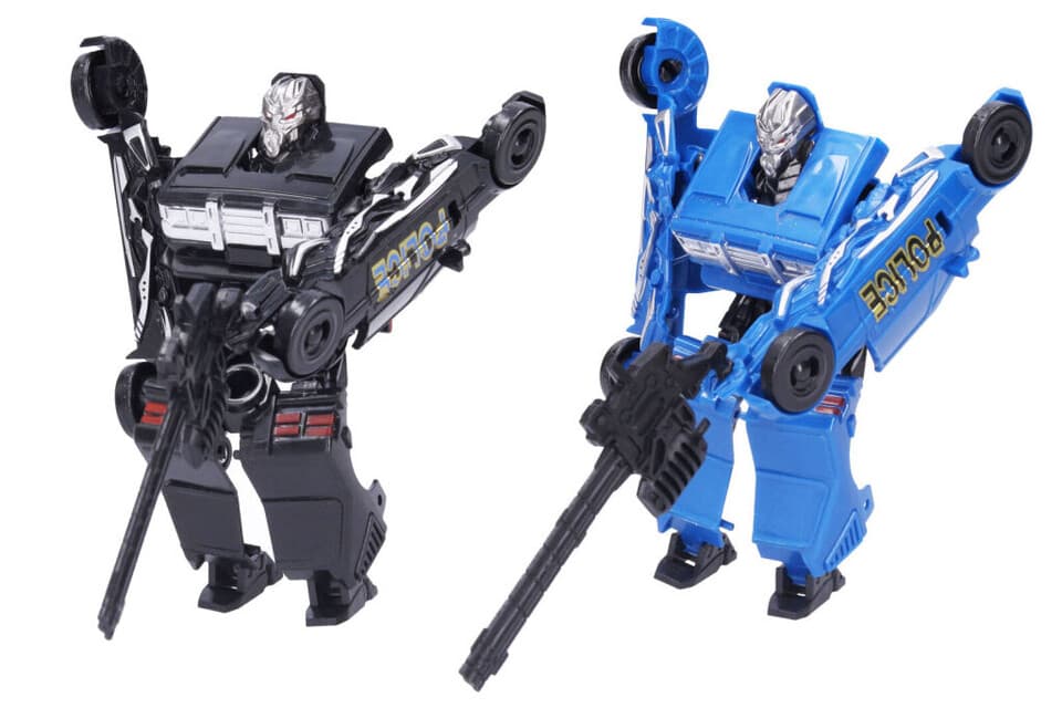 Transformer Polícia 14cm - modrá