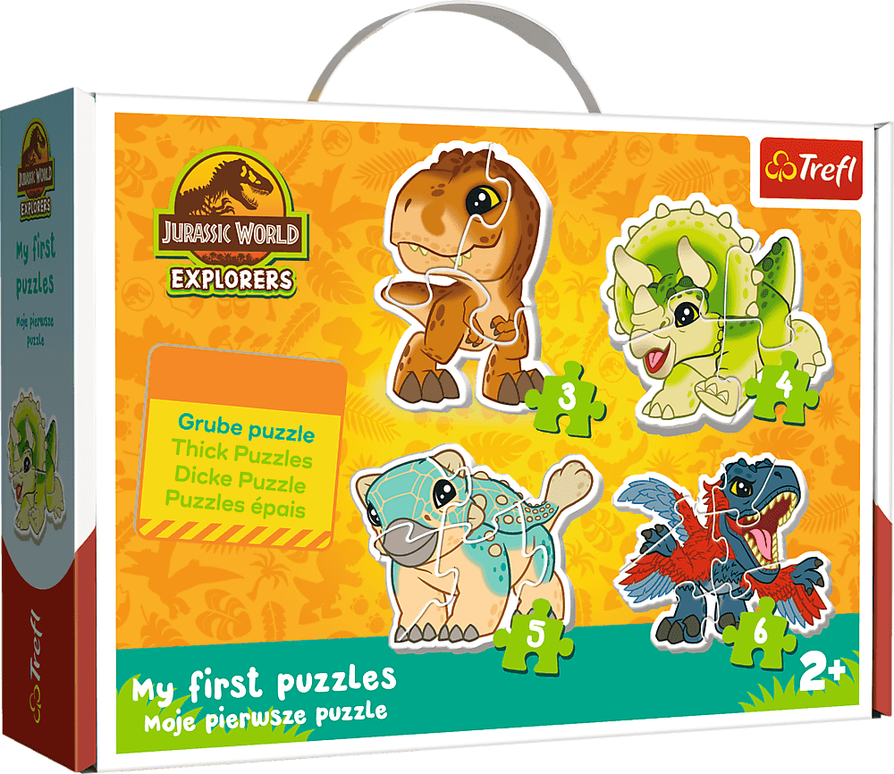 TREFL Baby puzzle Jurský park 4v1 (3,4,5,6 dílků)