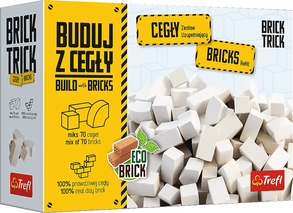 TREFL BRICK TRICK Balení bílých cihel mix 70ks