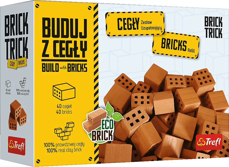 TREFL BRICK TRICK Balení krátkých cihel 40ks