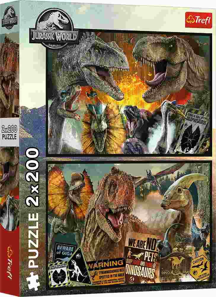 Trefl - Puzzle 2x200 Jurassic Word - 200 dielov